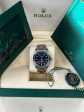 Rolex Oyster Perpetual 34mm 124200 Oystersteel Bright Blue Dial 2