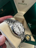 Rolex DateJust 36mm 126200 Oystersteel Jubilee White Roman Dial 4