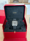 Cartier Santos De 39.8 mm WSSA0039 Black Dial Rubber 14