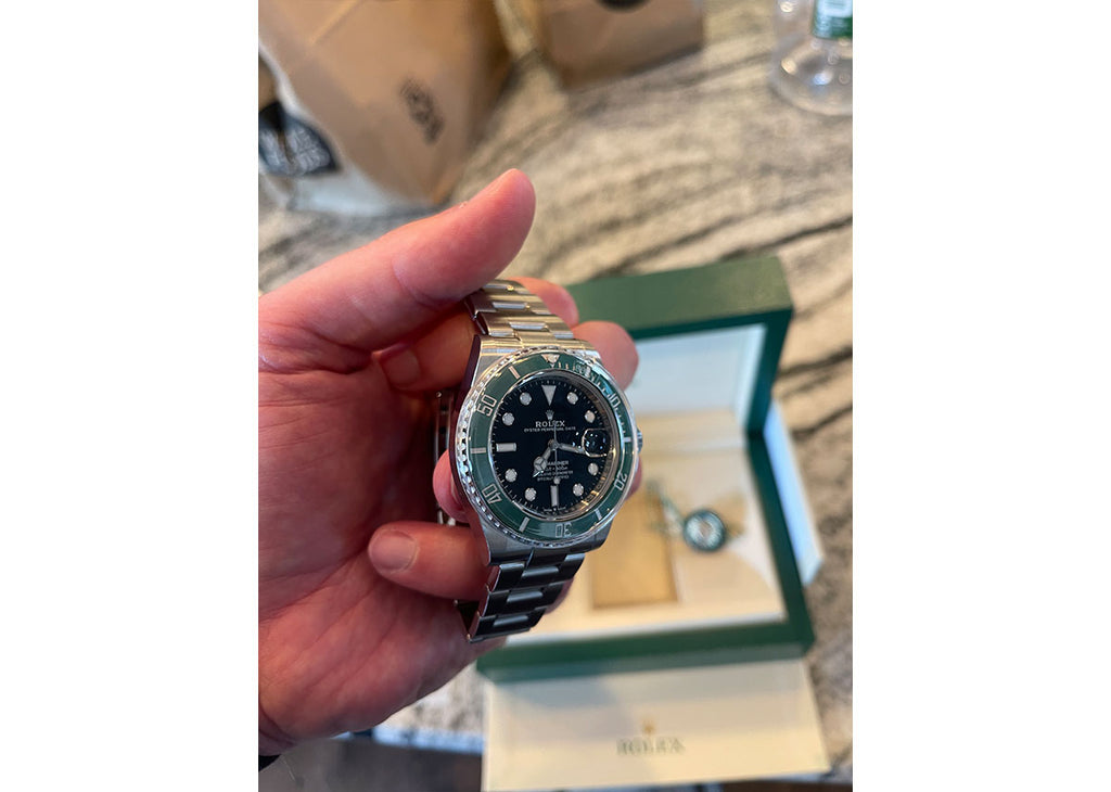 Rolex Submariner Date 41mm Green Strap & Bracelet