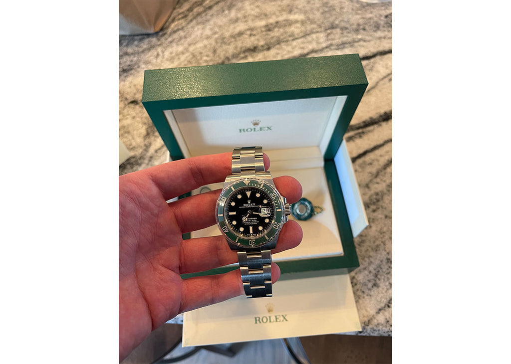 Buy & Sell ROLEX Submariner Date Black Dial Green Bezel Oystersteel 126610LV