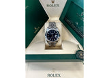 Rolex DateJust 41mm 126300 Oystersteel Jubilee Bright Blue Dial 2