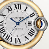 Cartier Ballon Bleu De Watch 33mm W2BB0037 Silver Dial Gold And Steel 4