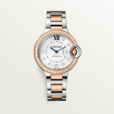 Cartier Ballon Bleu De Watch 33mm W3BB0023 Silver Dial Steel
