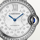 Cartier Ballon Bleu De Watch 33mm W4BB0035 Silver Dial Steel 4