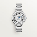 Cartier Ballon Bleu De Watch 33mm WSBB0044 Silver Dial Steel