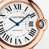 Cartier Ballon Bleu De Watch 36mm WGBB0009 White Dial Leather 6