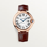 Cartier Ballon Bleu De Watch 36mm WGBB0009 White Dial Leather