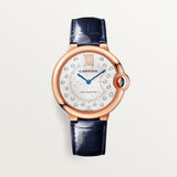 Cartier Ballon Bleu De Watch 36mm WGBB0053 White Dial Leather