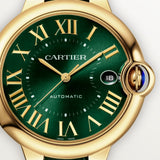 Cartier Ballon Bleu De Watch 40mm WGBB0062 Green Dial Leather 4