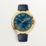 Cartier Ballon Bleu De Watch 40mm WGBB0063 Blue Dial Leather