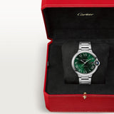 Cartier Ballon Bleu De Watch 40mm WSBB0071 Green Dial Steel 6