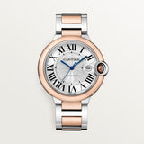 Cartier Ballon Bleu De Watch 42mm W2BB0034 White Dial Steel
