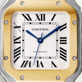 Cartier Santos De 35.1 mm W2SA0016 Silvered Opaline Dial Steel Unworn/ Complete/2024 3