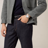 Cartier Santos De 39.8 mm W2SA0009 Silvered Opaline Dial Steel Unworn/ Complete/2024 1