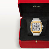 Cartier Santos De Chronograph Watch 51.3mm W2SA0008 Silver Dial Steel 8