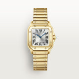 Cartier Santos De Watch 34.5mm WGSA0107 White Dial Yellow Gold