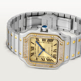 Cartier Santos De Watch 41.9mm W3SA0007 Champagne Dial Steel 7