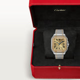Cartier Santos De Watch 41.9mm W3SA0007 Champagne Dial Steel 9