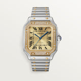 Cartier Santos De Watch 41.9mm W3SA0007 Champagne Dial Steel