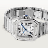 Cartier Santos De Watch 41.9mm W4SA0005 Silver Dial Steel 6