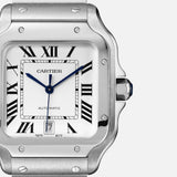 Cartier Santos De Watch 47.5mm WSSA0018 Silver Dial Steel 13