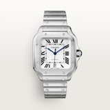 Cartier Santos De Watch 47.5mm WSSA0018 Silver Dial Steel