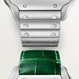 Cartier Santos De Watch 47.5mm WSSA0062 Green Dial Steel 2