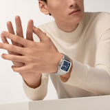 Cartier Santos De Watch 47.5mm WSSA0071 Blue Dial Steel 3
