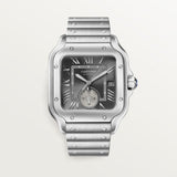 Cartier Santos De Watch 47.5mm WSSA0076 Gray Dial Steel
