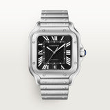 Cartier Santos De Watch 47.5mm WSSA0096 Black Dial Steel 1