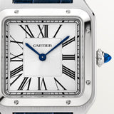 Cartier Santos Dumont Watch 43.5 mm CRWSSA0085 Blue Leather Silver D Unworn/Complete/2025 5