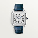 Cartier Santos Dumont Watch 43.5 mm CRWSSA0085 Blue Leather Silver D Unworn/Complete/2025