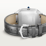 Cartier Santos-Dumont Watch 46.6mm W2SA0034 Silver Dial Alligator Skin 2