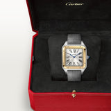 Cartier Santos-Dumont Watch 46.6mm W2SA0034 Silver Dial Alligator Skin 6
