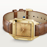 Cartier Santos-Dumont Watch 46.6mm WGSA0111 Yellow Dial Leather 4