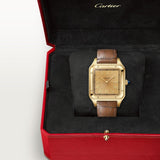 Cartier Santos-Dumont Watch 46.6mm WGSA0111 Yellow Dial Leather 6