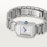 Cartier Tank Française Watch 25.7mm W4TA0029 Silver Dial Steel 4