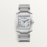 Cartier Tank Française Watch 36.7mm WSTA0067 White Dial Steel