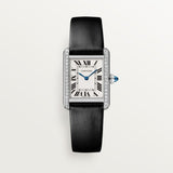 Cartier Tank Must De Watch 29.5mm W4TA0031 White Dial Leather
