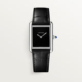 Cartier Tank Must De Watch 33.7mm WSTA0108 Black Dial Leather