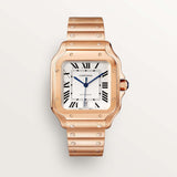 Cartier Santos-De 39.8 mm WGSA0018 Silvered Opaline Dial Rose Gold Unworn/ Complete/2024