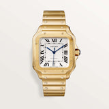 Cartier Santos De 39.8 mm WGSA0029 Silvered Opaline Dial Yellow Gold Unworn/ Complete/2024