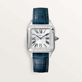 Cartier Santos-Dumont 38 mm WSSA0023 Satin-Brushed Silver D Leather Unworn/ Complete/2024