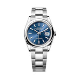 Rolex DateJust 36mm 126200 Oystersteel Bright Blue Dial 1