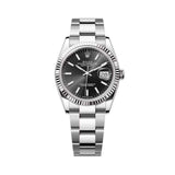 Rolex DateJust 36mm 126234 Oystersteel Fluted Bezel Bright Black Dial 1