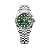 Rolex DateJust 36mm 126234 Oyster Jubilee Olive Green Palm Motif Dial 1