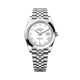 Rolex DateJust 41mm 126300 Oyster Jubilee White Roman Dial 1