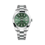Rolex Oyster Perpetual Date Just 41mm 126300 Oystersteel Mint Green Dial 1
