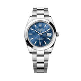 Rolex DateJust 41mm 126300 Oystersteel Oyster Blue Motif Dial 1